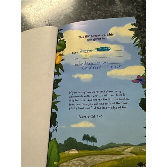 Kids Adventure Bible by Zondervan Staff Hardback Full Color - Picture 5 of 5